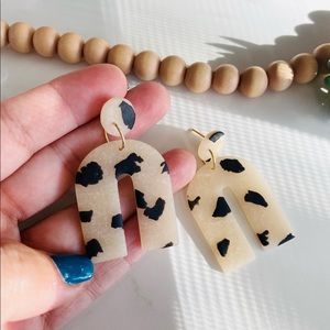 Polymer Clay Earrings | Boho Clay Earrings | Celestial Clay Earrings | Arch